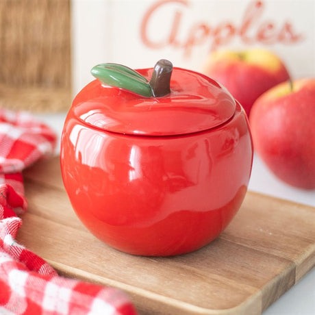 Red Apple Candle Jar for Stylish Home Decor N/A