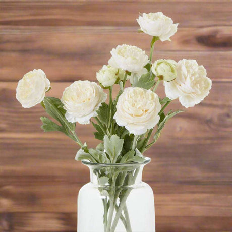 The Natural Garden Collection Apricot Ranunculus PINK PLASTIC Shades 4 Seasons