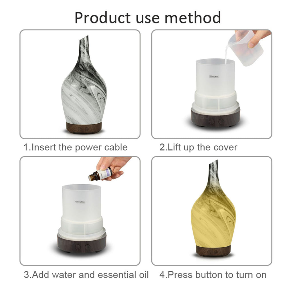 Aroma Atomiser - Glass Abstract Grey USB AW-Dropship