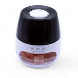 Salt Stone Flame Effect Aroma Diffuser - White USB - Colour Change and Timer AW-Dropship