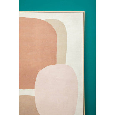 Abstract Orsina Wall Art with Soft Shapes and Earthy Tones for Modern Home Decor