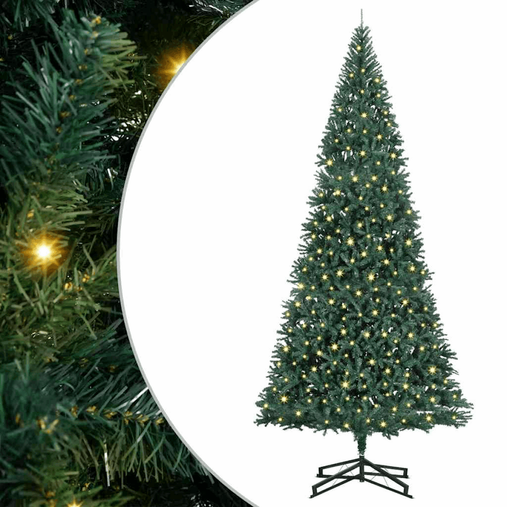 vidaXL Artificial Christmas Tree with Decorative String Lights Green vidaXL