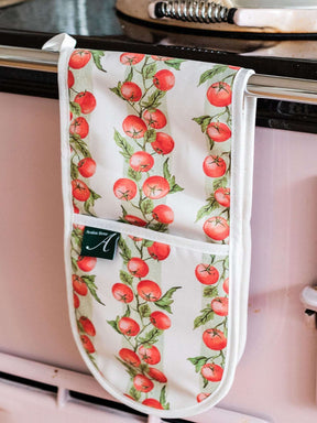 Avalon Home UK Oven Glove with a vibrant tomato design, perfect for kitchen use and style