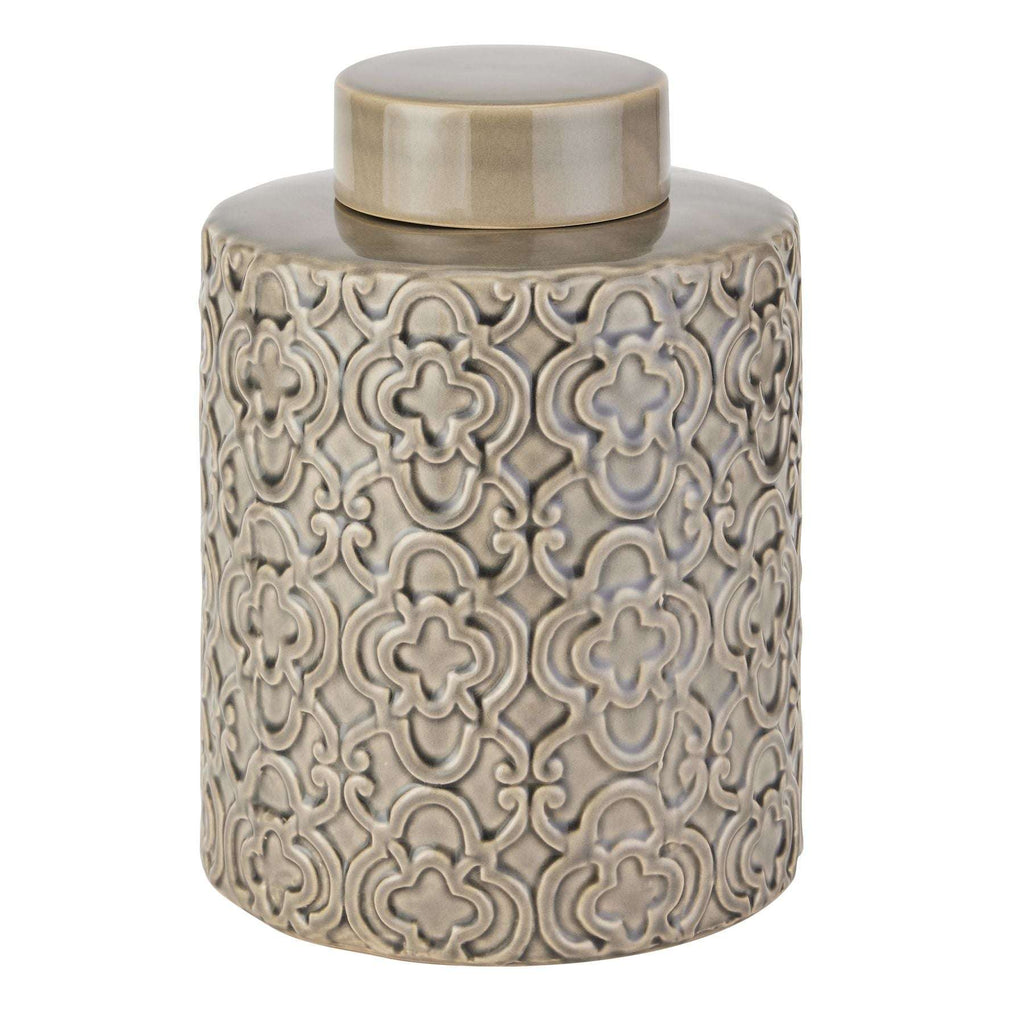 Seville Collection Large Grey Marrakesh Urn CERAMIC Shades 4 Seasons