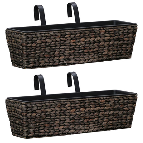 vidaXL Water Hyacinth Planters 2 pcs vidaXL