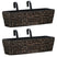 vidaXL Water Hyacinth Planters 2 pcs dark brown vidaXL