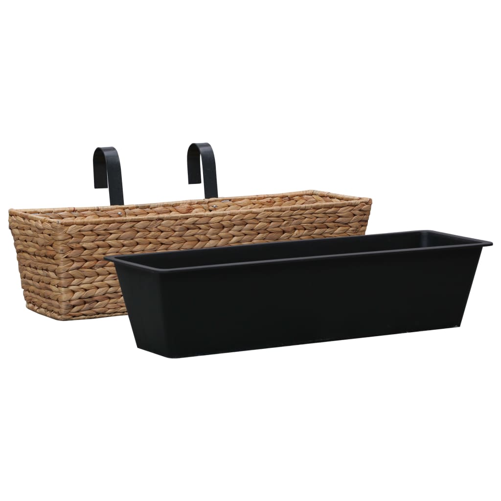 vidaXL Water Hyacinth Planters 2 pcs vidaXL