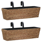vidaXL Water Hyacinth Planters 2 pcs vidaXL