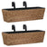 vidaXL Water Hyacinth Planters 2 pcs brown vidaXL