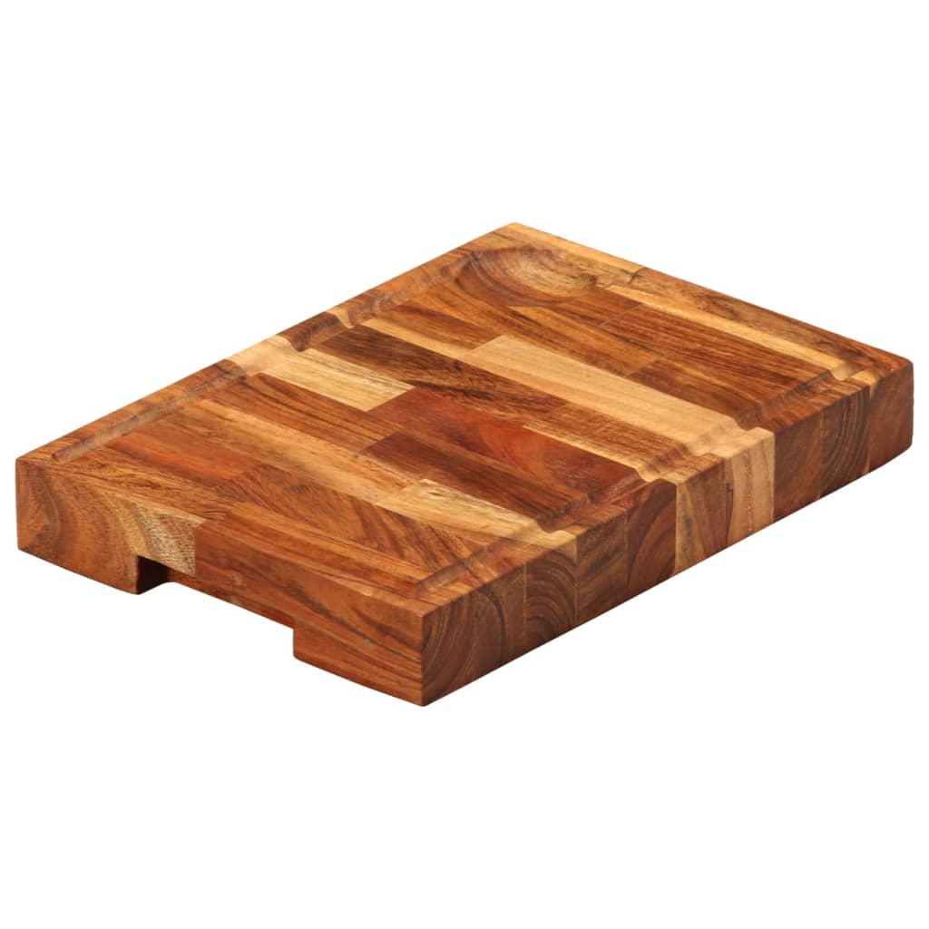 vidaXL Solid Acacia Wood Chopping Board 30x21x4 cm vidaXL