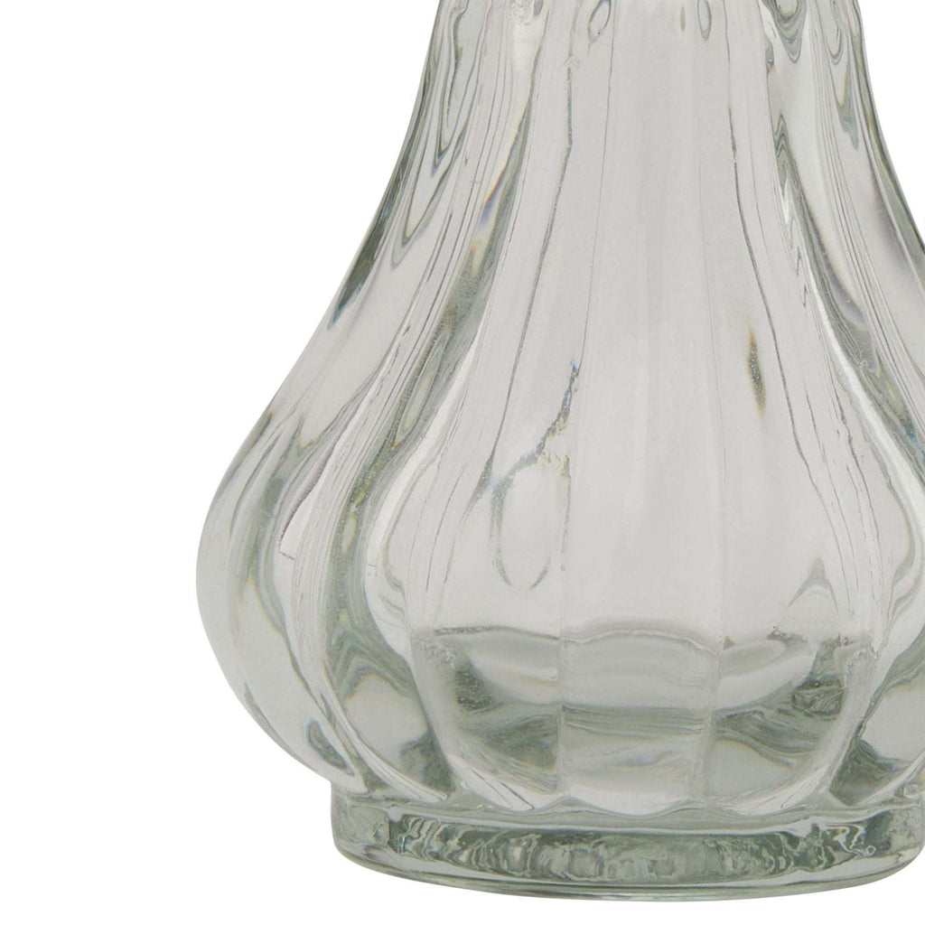 Shades 4 Seasons Clear Ribbed Glass Bud Vase - Stylish Shades 4 Seasons
