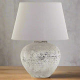 Shades 4 Seasons Rustic White Ceramic Lamp - UK Delivery STONE CERAMIC Shades 4 Seasons