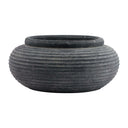Shades 4 Seasons Ribbed Planter - Indoor Grey GREY CERAMIC Shades 4 Seasons