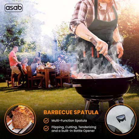 7-Piece BBQ Tools Set - Apron Bag & Mitt Unbranded