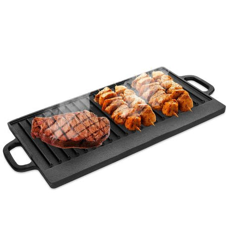 Non-Stick 16" Cast Iron Reversible Griddle Plate Unbranded