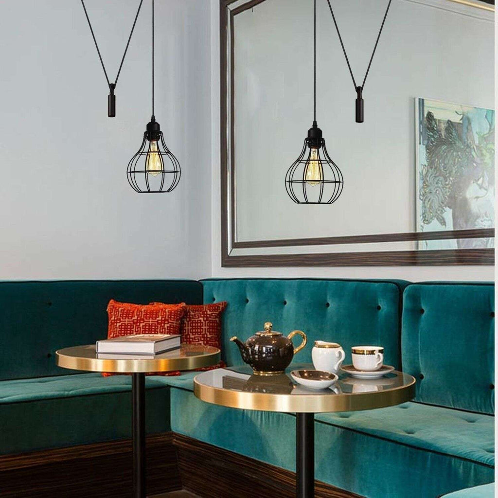 Hanging Pendant Lamp Retro Industrial Vintage Light Ledsone