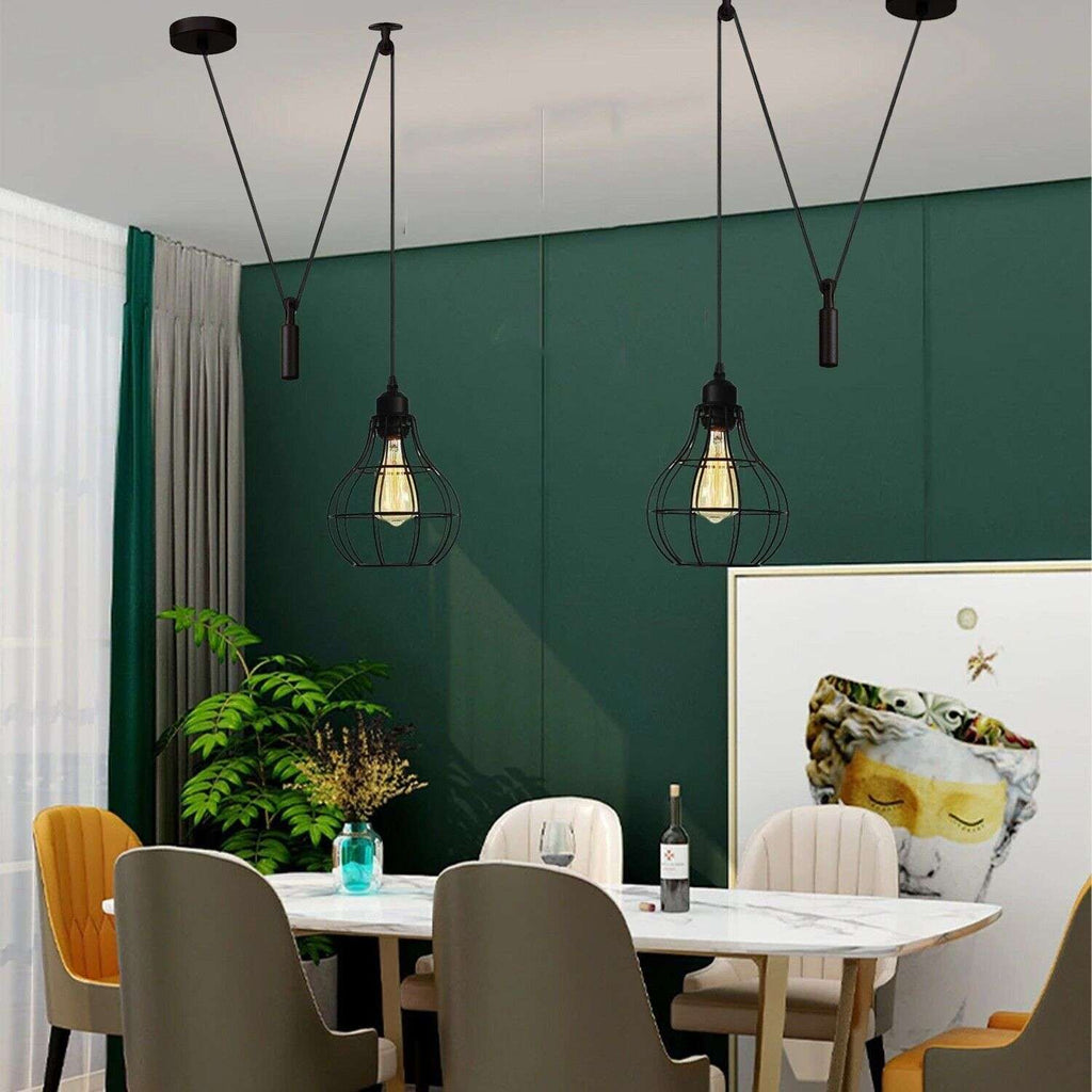 Hanging Pendant Lamp Retro Industrial Vintage Light Ledsone