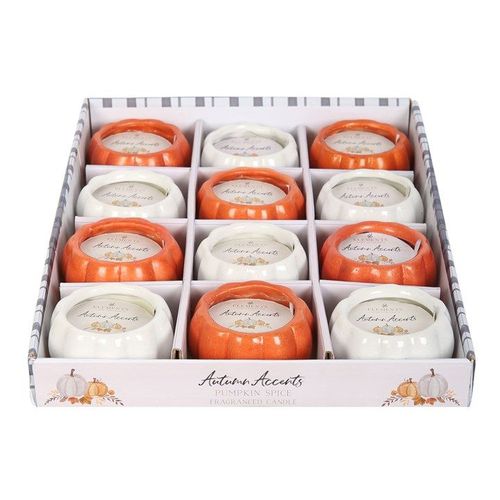 Scented Pumpkin Candles Set for Autumn Decor N/A