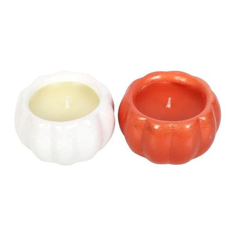 Scented Pumpkin Candles Set for Autumn Decor N/A