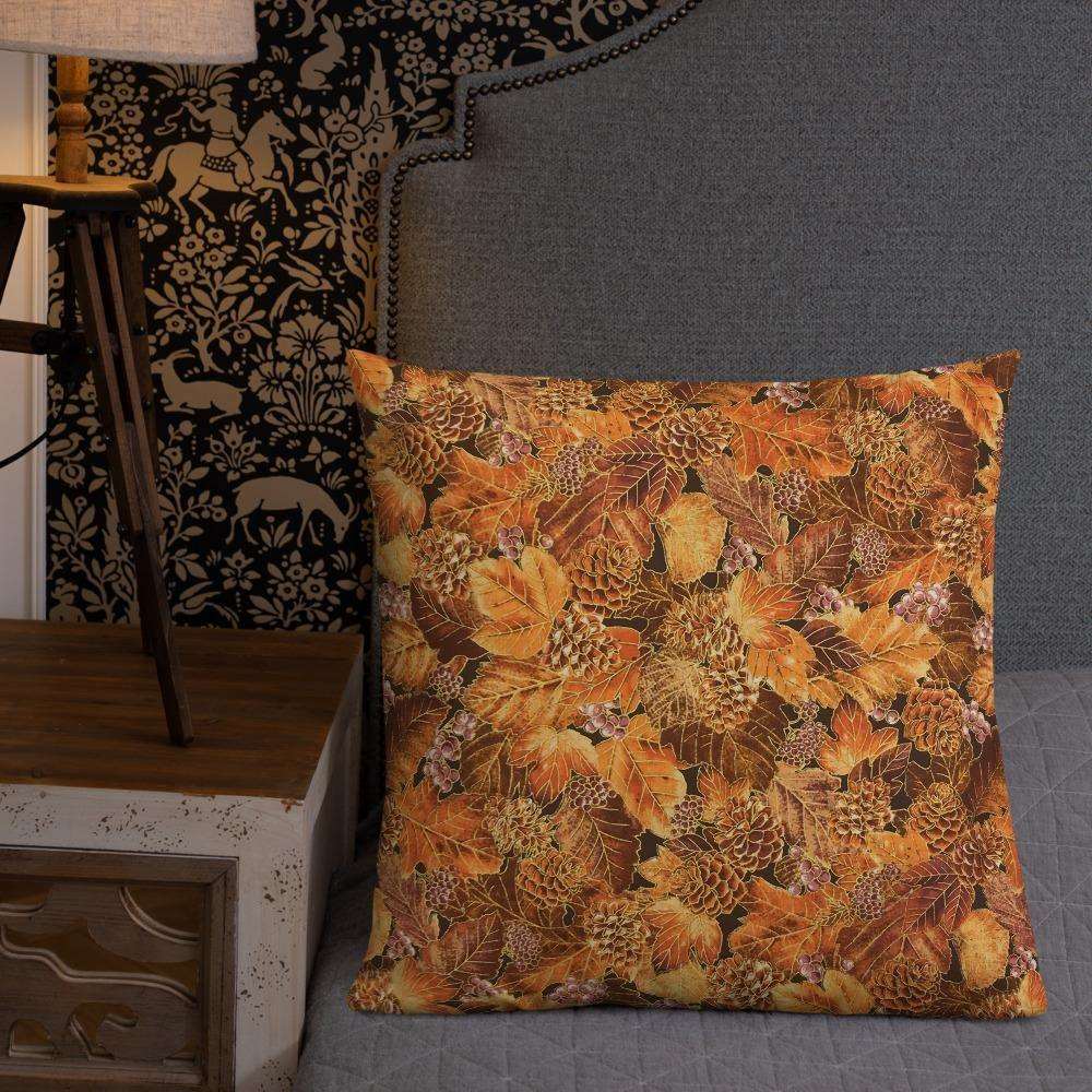 Autumn Beauties Design Couch Cushion 22×22 Shades 4 Seasons