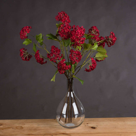 Shades 4 Seasons Autumnal Viburnum Single Stem Flower RED PLASTIC Shades 4 Seasons