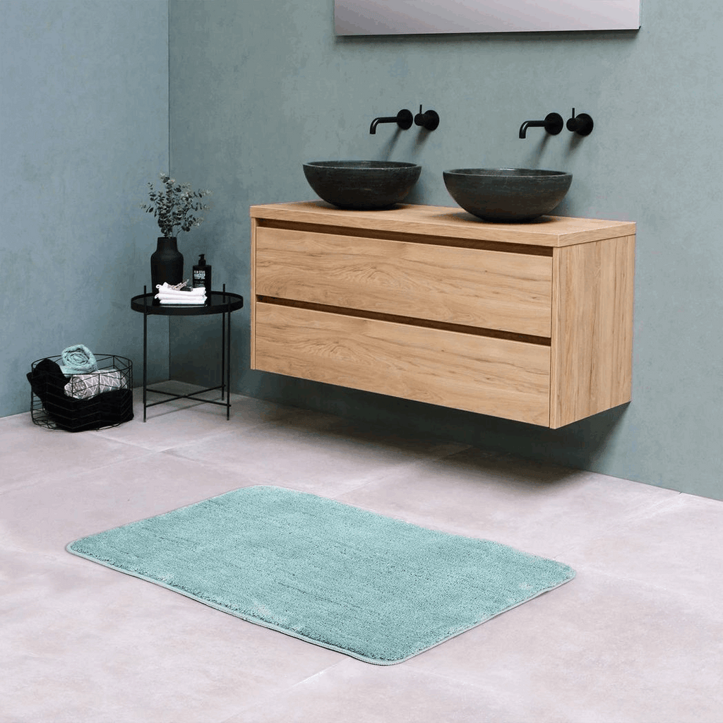 Vinsani Bath Mat 50X80cm Light Blue Vinsani