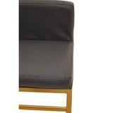 Orsina Bar Chair with Comfortable Upholstered Seat and Stylish Gold Frame