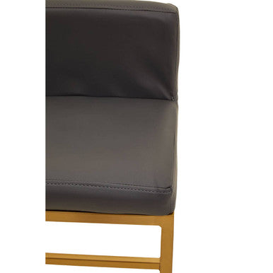 Orsina Bar Chair with Comfortable Upholstered Seat and Stylish Gold Frame