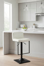 Stylish Orsina Bar Chair with White Quilted Seat and Adjustable Height for Modern Kitchens