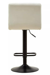 Orsina Bar Chair with Adjustable Height and Modern White Cushion Design for Stylish Seating