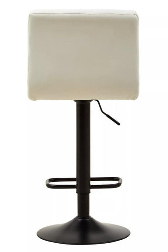 Orsina Bar Chair with Adjustable Height and Modern White Cushion Design for Stylish Seating