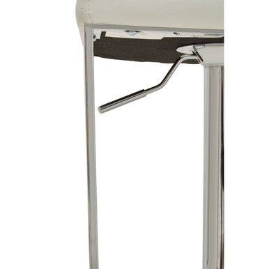 Orsina Bar Stool with Adjustable Height and Chrome Base for Modern Interiors