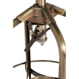 Orsina Bar Stool Adjustable Height Mechanism with Stylish Metal Base Design