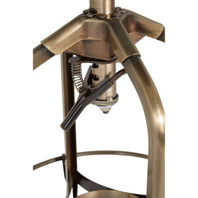 Orsina Bar Stool Adjustable Height Mechanism with Stylish Metal Base Design