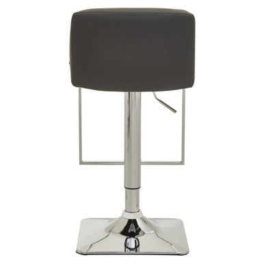 Orsina Bar Stool with Modern Design and Adjustable Height in Dark Grey Upholstery