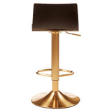 Orsina Bar Stool with Adjustable Height and Stylish Gold Base for Modern Interiors