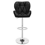 2pcs SSJ-275 Oblique Checks Bar Stool Black Kitchen Essentials