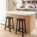 Nisu Home Bar Stool set against a modern kitchen island with wooden accents