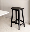 Nisu Home Bar Stool in Black Wood with a Modern Design for Kitchen or Dining Use