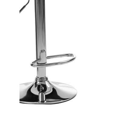 Orsina Bar Stool base featuring a chrome finish and footrest for comfortable seating