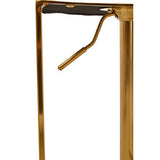 Orsina Bar Stool with Gold Frame and Height Adjustable Lever for Stylish Seating