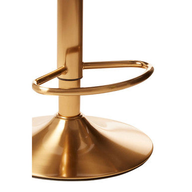 Orsina Bar Stool Base in Gold Finish with Stylish Support and Footrest for Modern Interiors