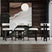 Nisu Home Bar Stool in Modern Design with Soft Cushions and Sturdy Black Legs