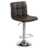 Orsina Bar Stool with Comfortable Padded Seat and Chrome Adjustable Base for Modern Interiors