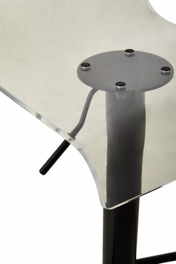 Orsina Glass Bar Stool with Sleek Design and Adjustable Height for Modern Interiors