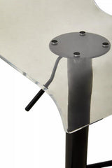 Orsina Glass Bar Stool with Sleek Design and Adjustable Height for Modern Interiors
