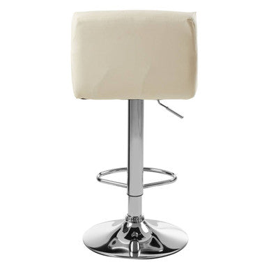 Orsina Bar Stool with Cream Upholstery and Adjustable Height for Modern Bar Seating