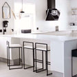 Modern Nisu Home Bar Stool with a sleek design, perfect for contemporary kitchen settings