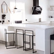 Modern Nisu Home Bar Stool with a sleek design, perfect for contemporary kitchen settings