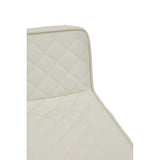 Orsina Bar Stool with Quilted Cream Upholstery and Modern Design for Stylish Dining Areas